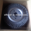 10 Inch Double Row Twisted Wire Wheel Brush for Weld Cleaning